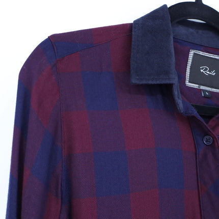 Rails Hunter Shirt Red Blue Buffalo Check Button Up Collared Blouse Women's S