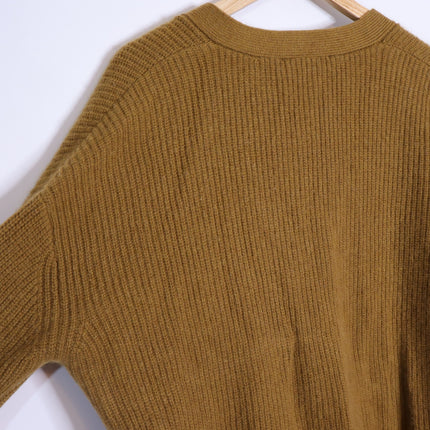 JENNI KAYNE 100% Cashmere Cocoon Cardigan Bronze Long Sleeve Women's S