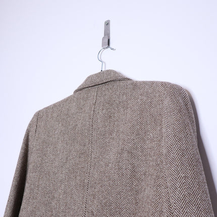 BA&SH Blanche Blazer Beige Cropped Long Sleeves Lady Jacket Women's 1/US 4