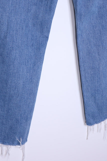 FRANK & EILEEN Monaghan Mom Jean 1997 Wash Distressed High Rise Denim Women's 27
