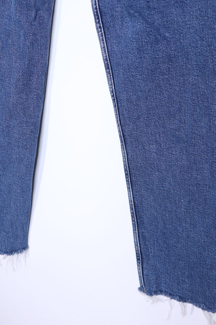 RE/DONE Comfort Stretch High Rise Jeans Stove Pipe Mid 70s Blue Women's 25