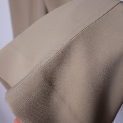 ST. JOHN Belted Wide Leg Trouser Beige High Waist Dress Pant Casual Women's 4