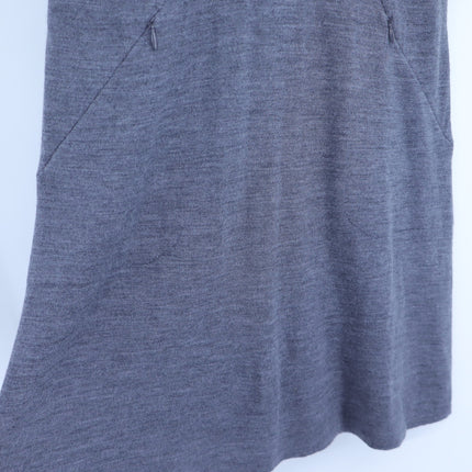 G/FORE Wool Sweater Dress Gray Stripe Short Sleeve Golf Active Women's M