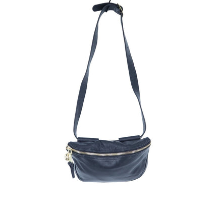 Clare V. Leather Fanny Pack Black and Gold Adjustable ORIGINAL Belt Bag