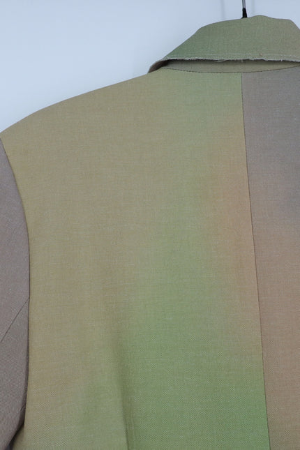 COTELAC Daphne Linen Jacket Rainbow Single Breasted Blazer Women's 1/US 6