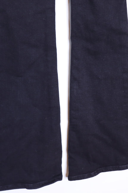 WE THE FREE NWT Jayde High Rise Jeans Flare Leg Onyx Black Zip Fly Women's 25