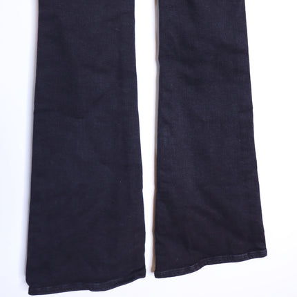 WE THE FREE NWT Jayde High Rise Jeans Flare Leg Onyx Black Zip Fly Women's 25