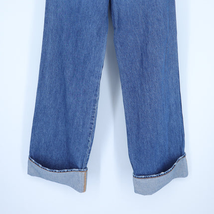 Veronica Beard Taylor Wide Leg Jeans Rebel Stone High Rise 5-Pocket Women's 24