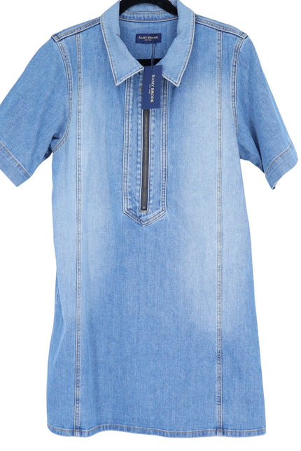 RAMY BROOK Tunechi Denim Mini Dress NWT Blue Light Wash Women's 30/US 10