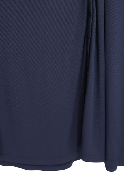 L'ACADEMIE The Esperanza Maxi Dress Black Ribbed Half Sleeve Women's S