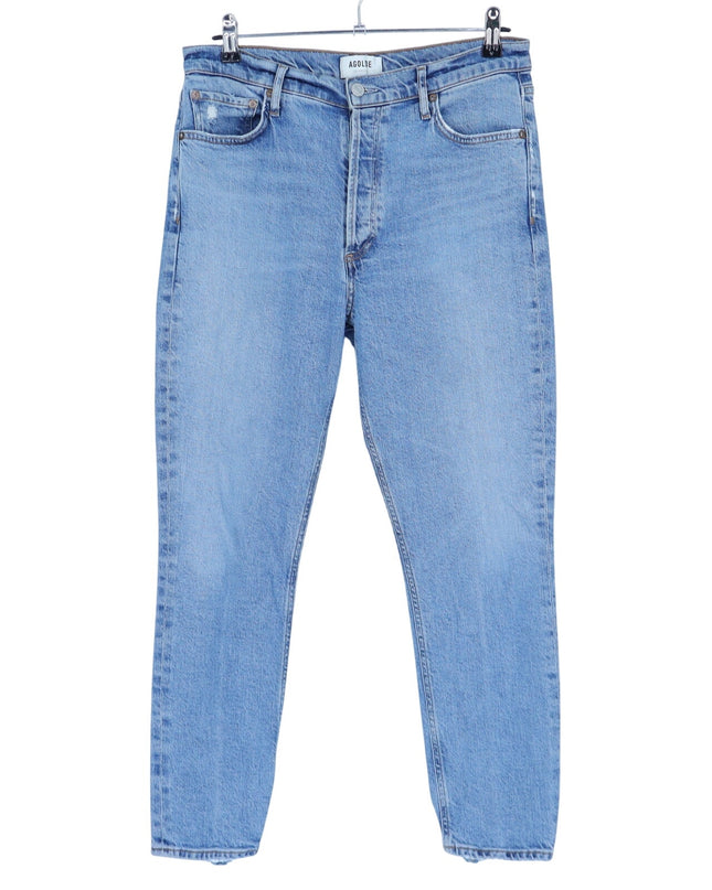 AGOLDE Nico High Rise Slim Jeans Chronicle Blue Light Wash Ankle Cut Women's 29