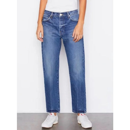 FRAME Le Slouch Jeans Creation Blue Medium Wash Mid Rise Women's 26