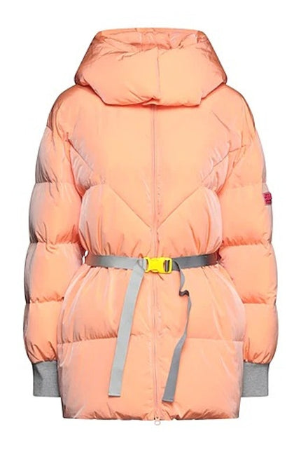 STELLA McCARTNEY NEW Kayla Quilted Down Puffer Jacket Orange Women's 50/16