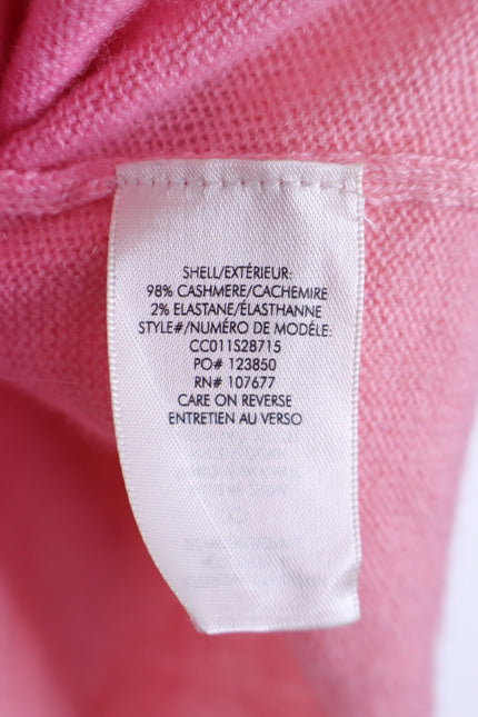 ALICE + OLIVIA Gleeson Cashmere Sweater Dip Dye Ombre Pink Long Sleeve Women's L