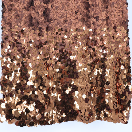 KAUFMANFRANCO Graduated Bronze Sequin Dress Silk Strapless Mini Women's 6/42