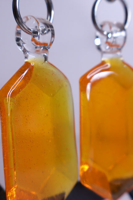 GLASSWEAR STUDIOS Handmade Fantasy Orange Rupee Weights 10g/2.5mm Hangers