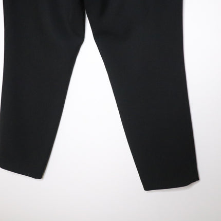 ST JOHN High Rise Tapered Trousers NWT Black Zipped Pocket Ponte Knit Women's 12