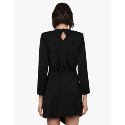 A.L.C Kay Mini Dress Black NWT Asymmetrical Skirt Long Sleeve Women's 4