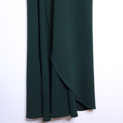 Reiss Gabriella Ruffled Maxi Dress Green Slash Detail Sleeveless Women's 4