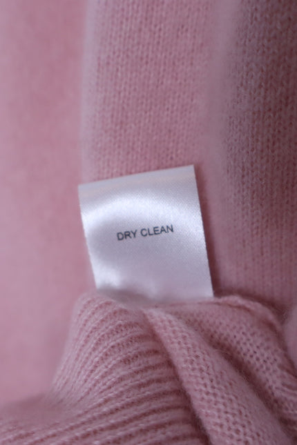 TUCKERNUCK Cashmere V Neck Sweater Soft Pink Long Sleeve Women's M
