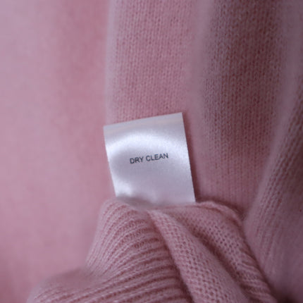 TUCKERNUCK Cashmere V Neck Sweater Soft Pink Long Sleeve Women's M