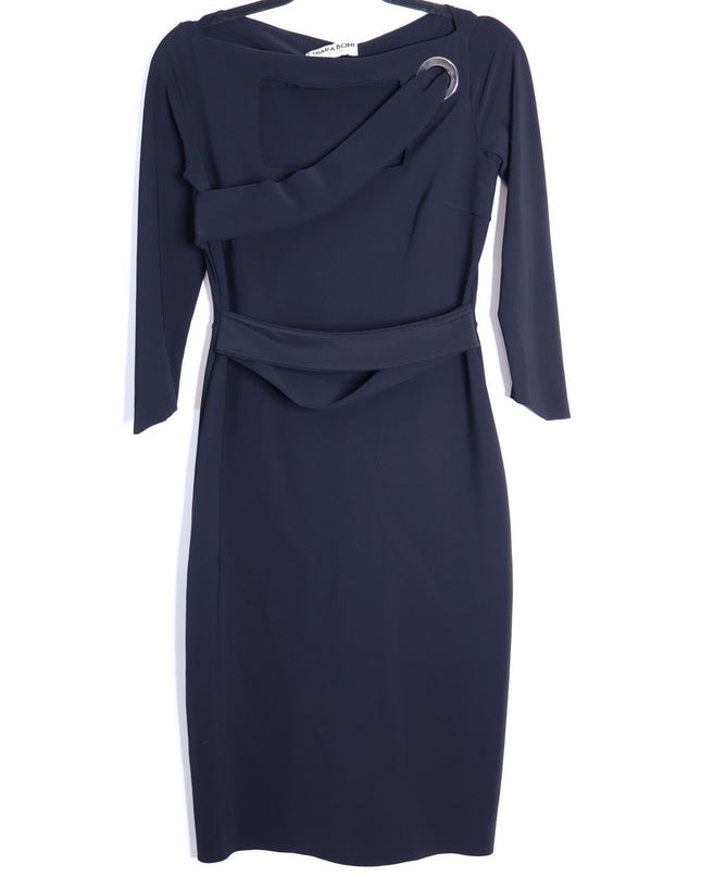 CHIARA BONI La Petite Robe Strap Dress Black Knee Length Women's 44/US 8