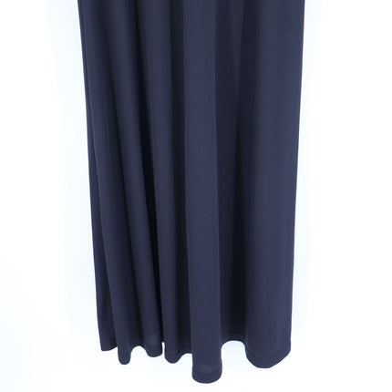 L'ACADEMIE The Esperanza Maxi Dress Black Ribbed Half Sleeve Women's S