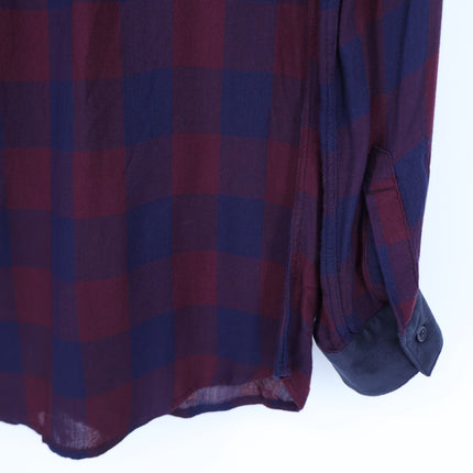 Rails Hunter Shirt Red Blue Buffalo Check Button Up Collared Blouse Women's S