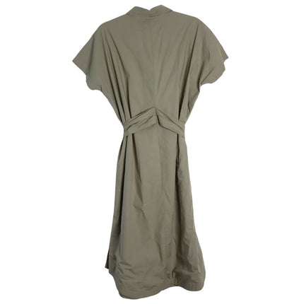 DEREK LAM Mikala Belted Shirt Dress NWT Oregano Green Short Sleeve Women's M