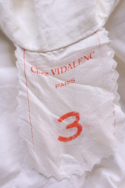 CHEZ VIDALENC Oversized Balloon Shift Dress White Sleeveless Women's 3/ US 6-8