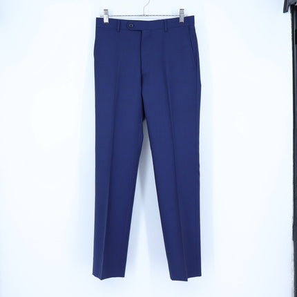 John Varvatos Bleecker Dress Pants Navy Wool Slim Flat Front Men's 36S/29S