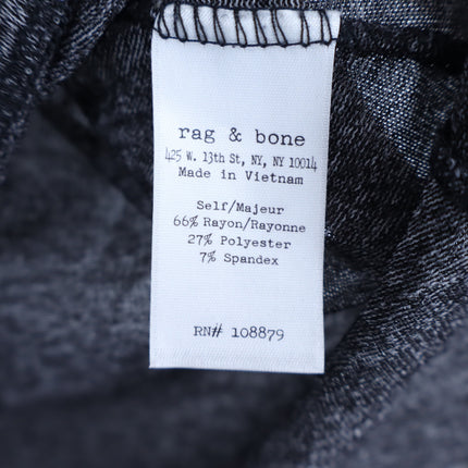 Rag & Bone Jean Tee Heathered Charcoal Gray Short Sleeve Crew Neck Women's S