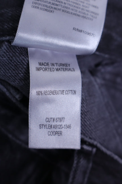 AGOLDE Cooper Cargo Jeans Panther Black Zip Fly Wide Leg Casual Women's 29