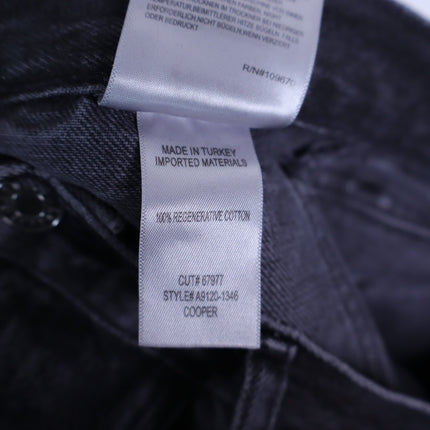 AGOLDE Cooper Cargo Jeans Panther Black Zip Fly Wide Leg Casual Women's 29