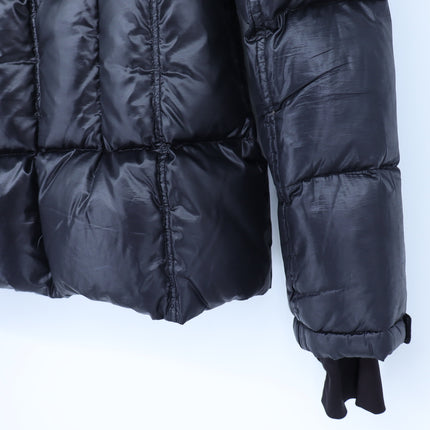 SAM. Blake Down Puffer Coat Black Raccoon Trim Quilted Jacket Women's M