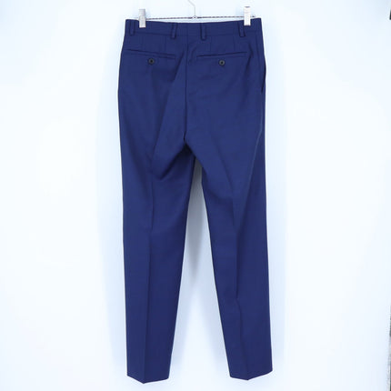 John Varvatos Bleecker Dress Pants Navy Wool Slim Flat Front Men's 36S/29S