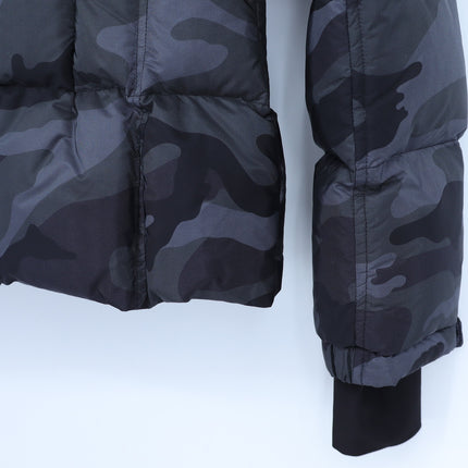 SAM. Black Camo Freestyle Puffer Jacket Down Filled Hip Length Women's S