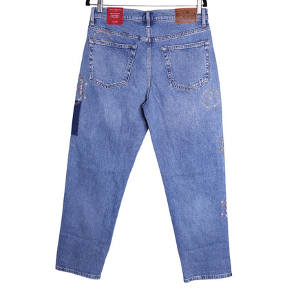 LUCKY NWT Legend Mid Rise Boy Jeans Blue Medium Wash Straight Leg Women's 10