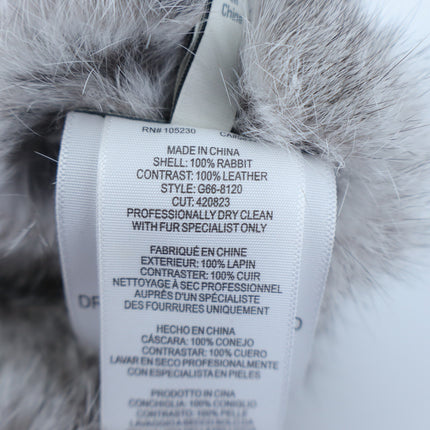Joie Real Plush Rabbit Fur Earmuffs NWT Gray Winter Accessory Unisex O/S