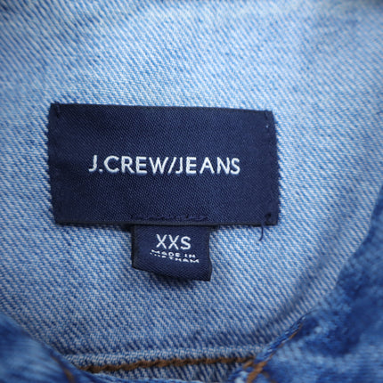 J. Crew Classic Denim Jacket Blue Medium Wash Long Sleeve Women's XXS