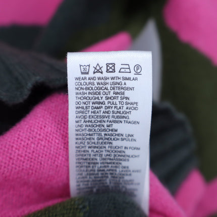 Brodie 100% Cashmere Chloe Camo Hoodie Highland Green Party Pink Women's XS