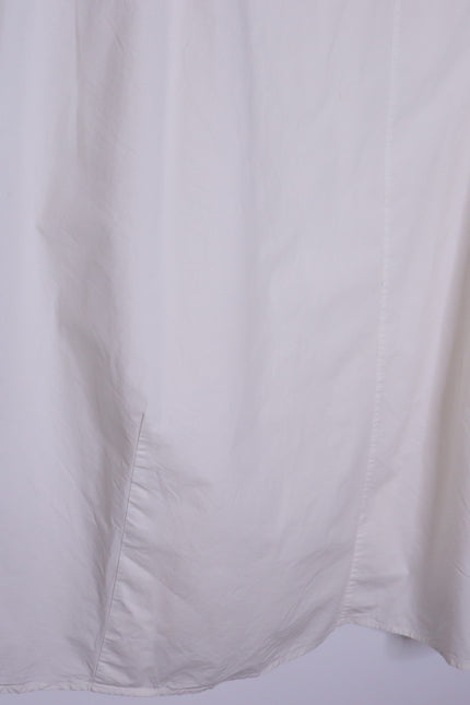 CHEZ VIDALENC Oversized Balloon Shift Dress White Sleeveless Women's 3/ US 6-8