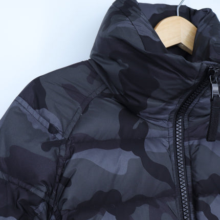 SAM. Black Camo Freestyle Puffer Jacket Down Filled Hip Length Women's S