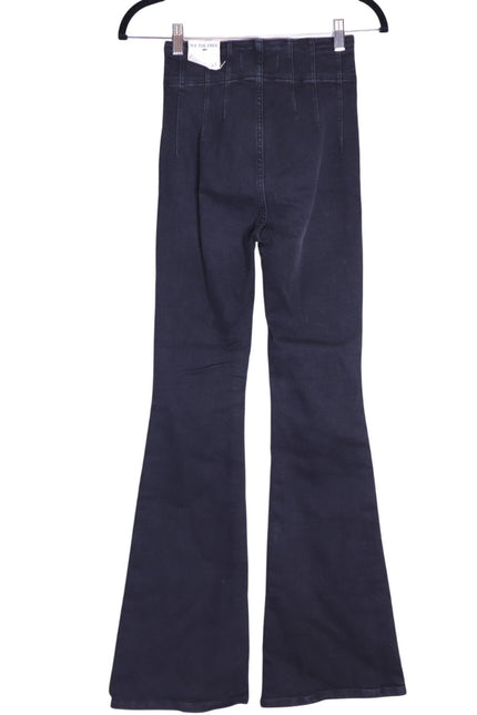 WE THE FREE NWT Jayde High Rise Jeans Flare Leg Onyx Black Zip Fly Women's 25