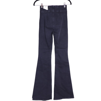 WE THE FREE NWT Jayde High Rise Jeans Flare Leg Onyx Black Zip Fly Women's 25