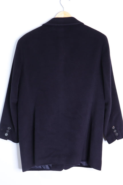BOGNER Wool Blend Blazer Jacket Black Single Breasted Long Sleeve Women's 14
