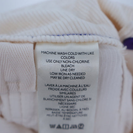 Maeve The Colette Corduroy Trousers Ivory Cropped Wide Leg Pants Women's 26