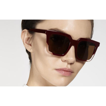 ZEUS+DIONE Artemis II Sunglasses Red Oversized Square Eye Women's