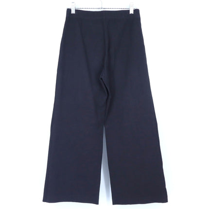 Fifteen Twenty Wide Leg Cropped Pants Black Pull On Stretch Twill Women's S