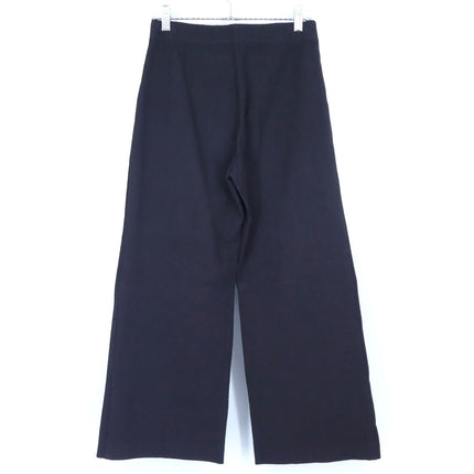 Fifteen Twenty Wide Leg Cropped Pants Black Pull On Stretch Twill Women's S